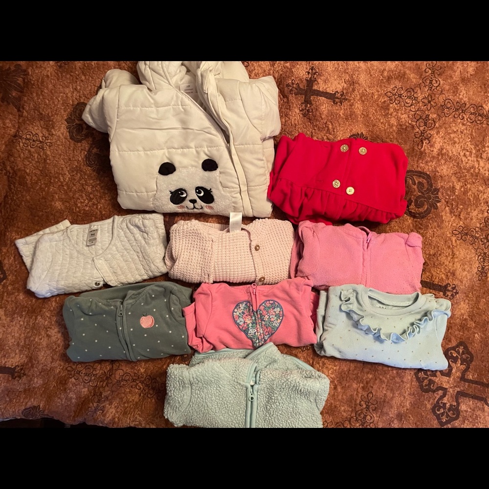 Baby girl 6-9 month jacket bundle